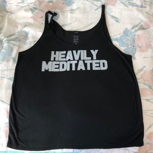 YOGA RX “heavily meditated” tank top